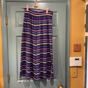 Vintage boho/tribal culottes, purple, multi color, M, never worn, cotton